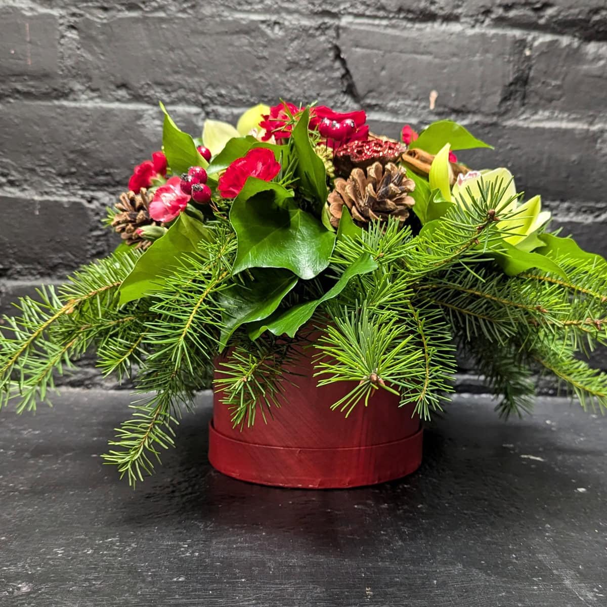 Christmas Florist Choice Hat Box - Image 4