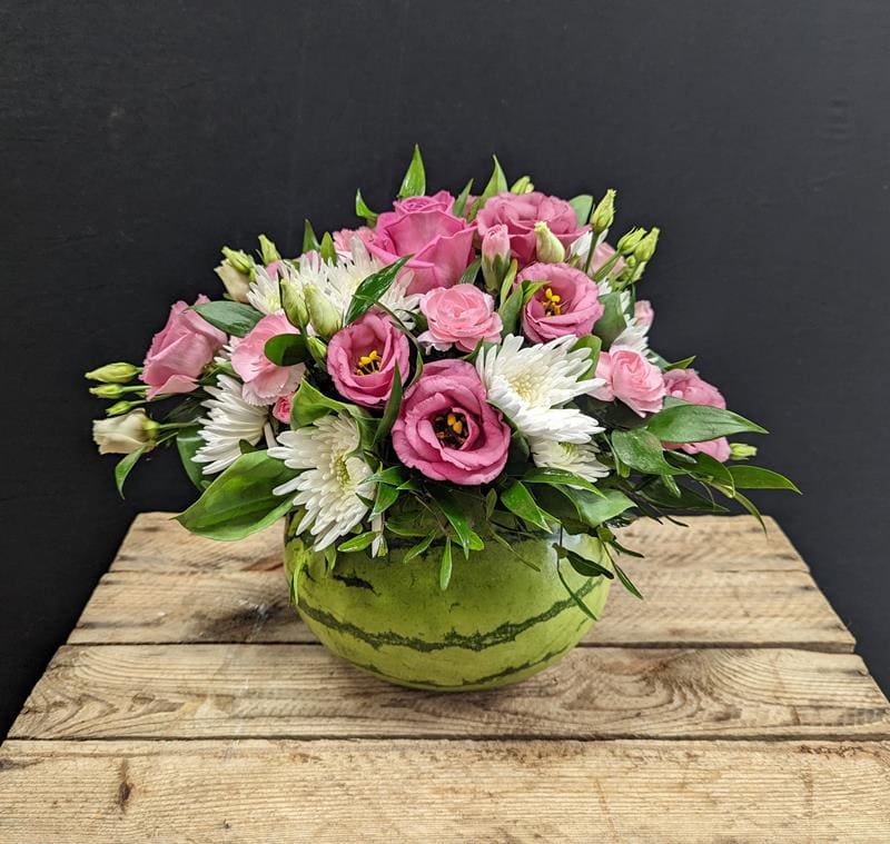 Watermelon Flower Arrangement - Image 3