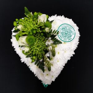 Celtic Football Club funeral flower heart tribute